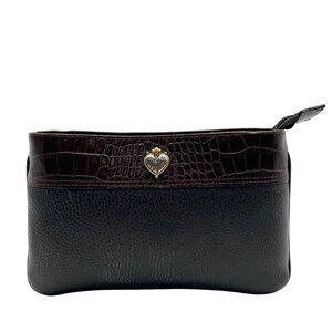 Brighton Two-Tone Brown & Black Crossbody Bag